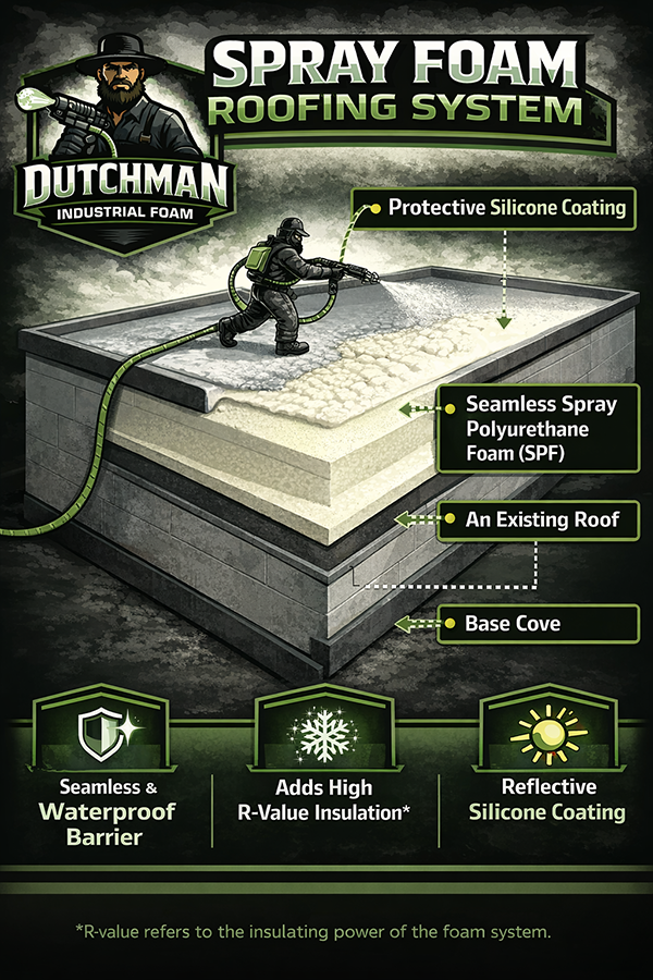 spray foam roofing system